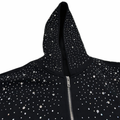 Synth Rhinestone Zip Up