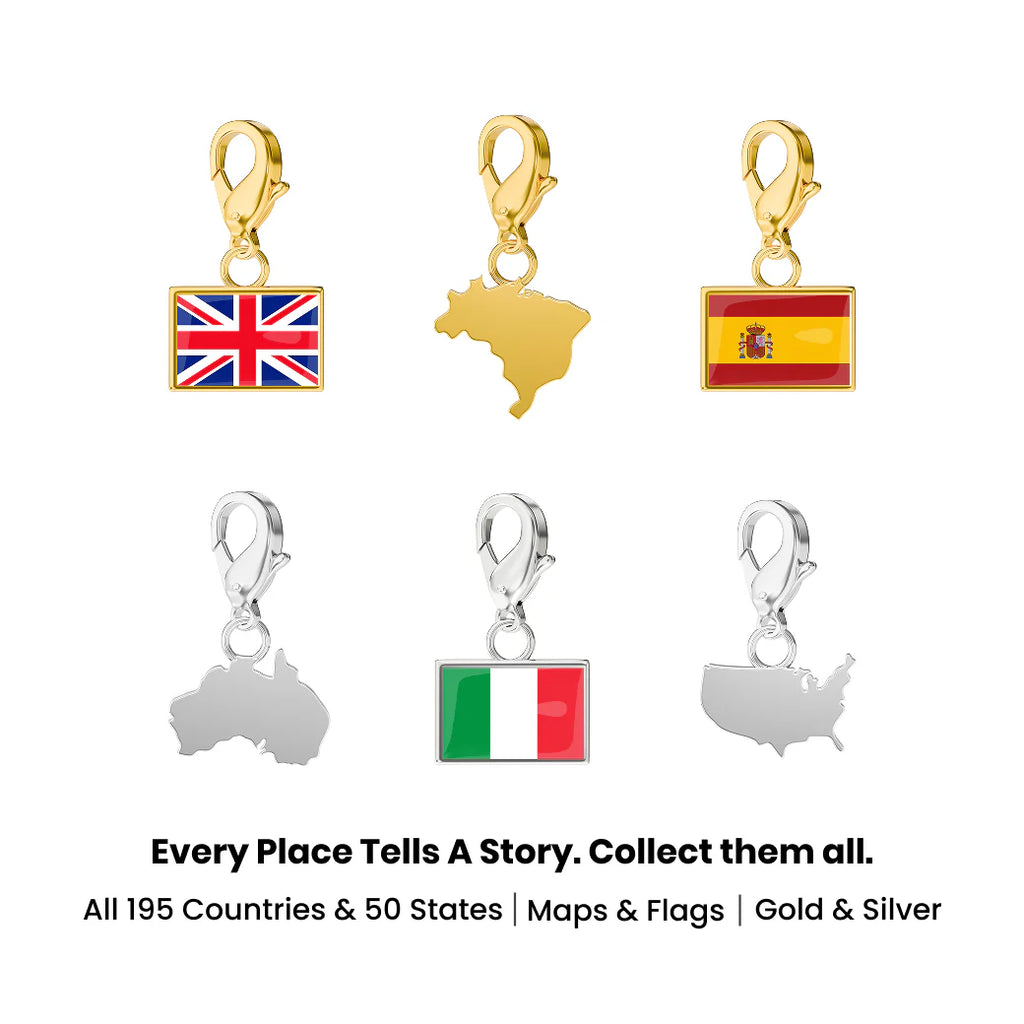 Custom Flag Charms Bracelet