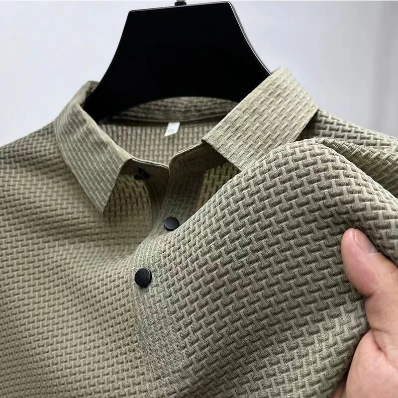 nuvl | Men's Business Casual Short Sleeve