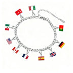 Custom Flag Charms Bracelet